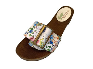 Solema CARLY Leather Clogs for Women  - Poppies