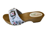 Solema RINA Leather Clogs for Women  - Little Flowers