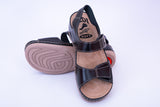 LEDI 410-10 Leather Clogs for Women - Black
