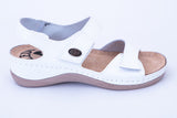 LEDI 410-18 Leather Clogs for Women - White