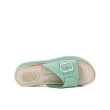 Biancomolina A200 Leather Womens Air Sandal Clogs - light green