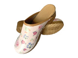 Solema BRANCA Leather Clogs for Women  - Flower