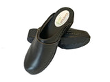 Solema ERIK Leather Sandal Clogs for Men - Black
