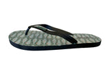 Solema Slip-on Beach Pool Fashion Flip Flops for Men - Green Sharks