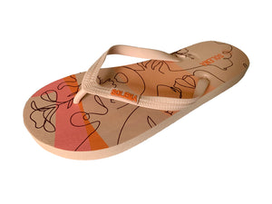 Solema Slip-on Beach Pool Fashion Flip Flops for Women - Peach