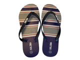 Solema Slip-on Beach Pool Fashion Flip Flops for Men - Stripes