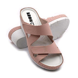 LEON 1004 Leather Sandal Clogs for Women - Rose