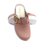 LEON 1024 Leather Sandal Clogs for Women - Rose