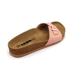 LEON 4021 Leather Sandal Clogs for Women - Rose
