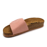 LEON 4022 Leather Sandal Clogs for Women - Rose