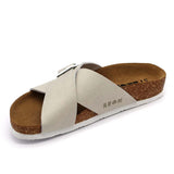 LEON 4053 Leather Sandal Clogs for Women - Led