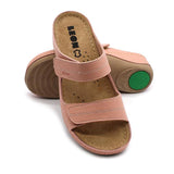 LEON 907 Leather Sandal Clogs for Women - Rose