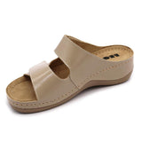 LEON 931 Leather Sandal Clogs for Women - Cappuccino