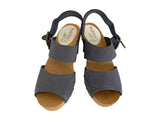 Solema MIA Nubuck Leather Clogs for Women  - Navy Blue
