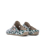 Biancomolina FREE STEP KLOMPE PU03 Leather Womens Sandal Clogs - leopard