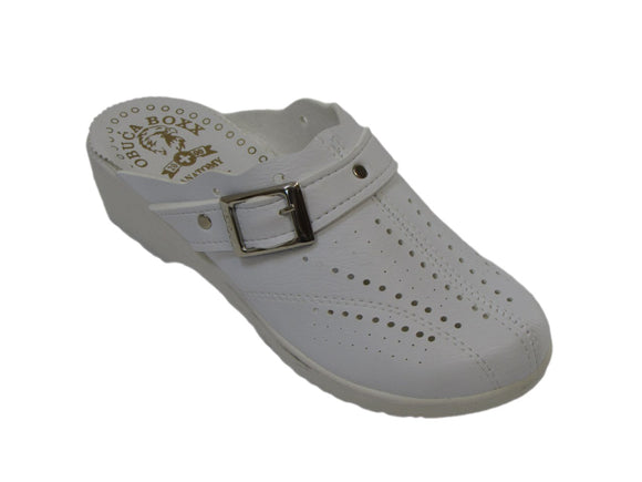 Dr Punto Rosso Medical Comfort 400SBF - Sabots Cuir Femme Confortables, Semelle Anatomique