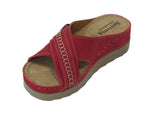 Dr Punto Rosso Z2346 Sandal Clogs for Women - Red