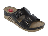 Dr Punto Rosso Z302 Sandal Clogs for Women - Black