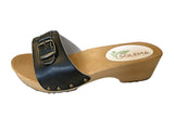 Solema RINA Leather Clogs for Women  - Black