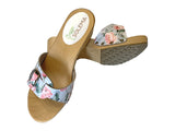 Solema RINA Leather Clogs for Women  - Flowers