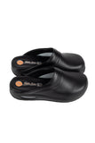 TERLIK SABO ST-1125 Air Ultra Light Leather Clogs for Women - Black