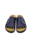 TERLIK SABO ST-190 Leather Clogs for Women - Navy Blue