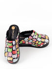 TERLIK SABO ST-474 Leather Clogs for Women - Colourful Patterned