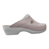 LEDI Anatomic 500 Leather Slip-on Womens Comfort Mule Clogs Slippers Shoes - Pink