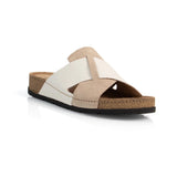 BATZ MARINA Leather Sandal Clogs for Women - Beige