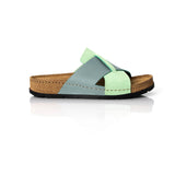 BATZ MARINA Leather Sandal Clogs for Women - Green