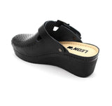LEON 1000 Leather Clogs for Women - Black