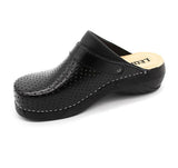 LEON 3300 Leather Clogs for Women - Black