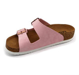LEON 4010 Leather Sandal Clogs for Women - Rose