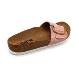 LEON 4020 Leather Sandal Clogs for Women - Rose