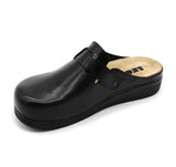 LEON 5000 Leather Clogs for Women - Black