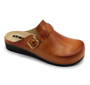 LEON 5000 Leather Clogs for Women - Brown