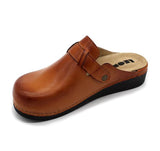 LEON 5000 Leather Clogs for Women - Brown