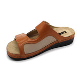 LEON 5010 Leather Clogs for Women - Brown