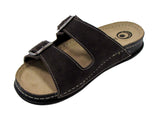 Dr Punto Rosso U280 Leather Sandal Clogs for Men - Brown