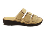 Rajax SV-198 Leather Sandals for Women - Beige