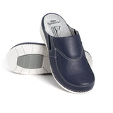 Batz FC12 Leather Sandal Clogs for Women - blue