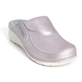 Batz FC12 Leather Sandal Clogs for Women - lilac