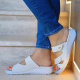 Batz SORRENTO Leather Sandal Clogs for Women - white